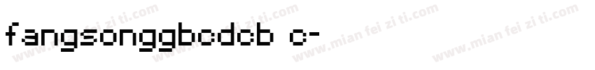 fangsonggbcdcb c字体转换